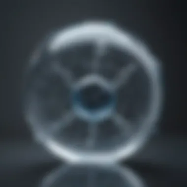 Molecular Structure of Hydrogen-Infused Water Molecular structure of hydrogen-infused water showcasing enhanced properties