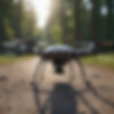 Small quadcopter equipped with advanced sensors for research purposes in a natural setting