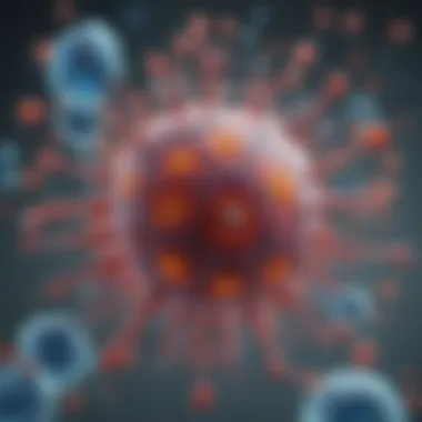 Illustration depicting antiviral mechanisms at the cellular level
