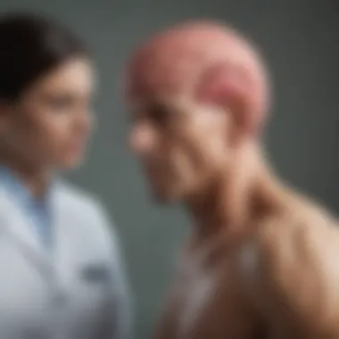 Clinical Symptoms of Brain Aneurysms Medical professional discussing symptoms of brain aneurysms with a patient
