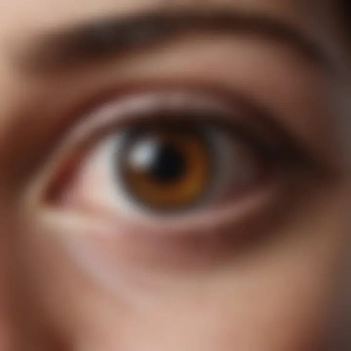 Infographic on the diagnostic methods for eye lesions