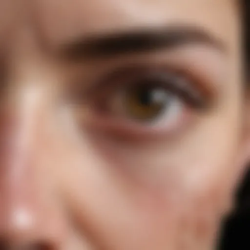 Illustration of various types of eye lesions