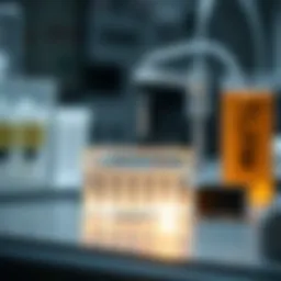 Illustration of gel electrophoresis setup