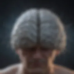 Illustration depicting the brain's electrical activity during a generalized seizure