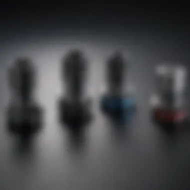 Illustration of different types of inkjet nozzles and their configurations.