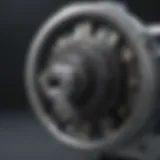 Schematic representation of a magnetic ratchet mechanism