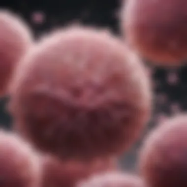 Metastatic Breast Cancer Cells Visual representation of metastatic breast cancer cells