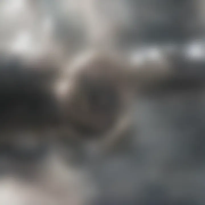Close-up of a nut fitting onto a bolt