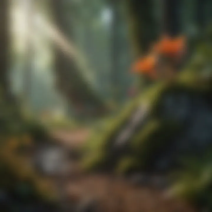 A vibrant ecosystem showcasing diverse flora and fauna