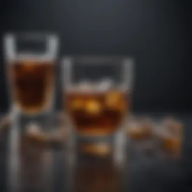 Societal Perceptions of Alcoholism An abstract illustration symbolizing the societal stigma surrounding alcoholism.