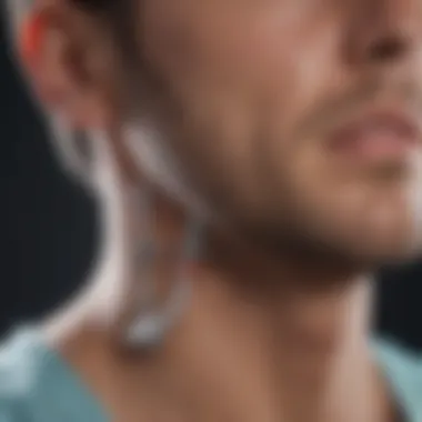 Diagram illustrating anesthetic considerations for neck surgery