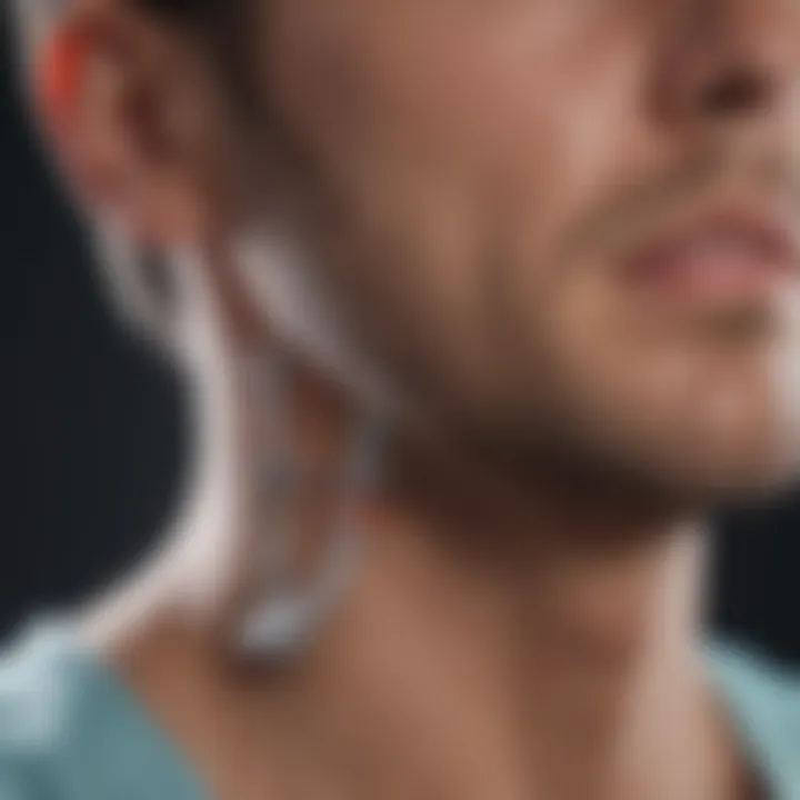 Diagram illustrating anesthetic considerations for neck surgery