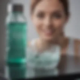 Vitis orthodontic mouthwash bottle on a clean surface
